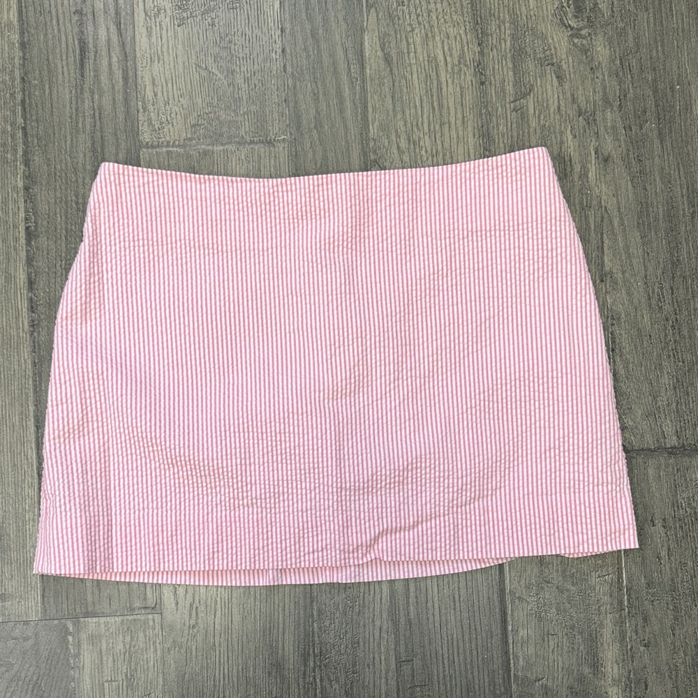 Lilly Pulitzer Pink and White Mini Skirt
